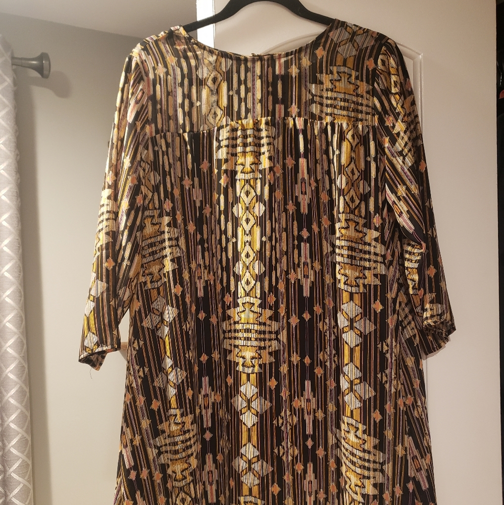 H&M women's art deco mosaic shirt/dress Sz 12